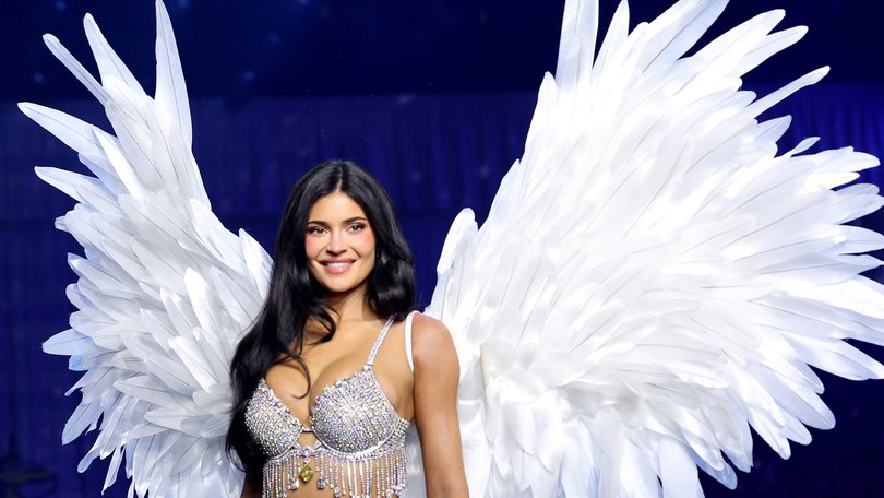 Kylie Jenner models the fantasy bra for the Victoria's Secret Fashion Show 2026.