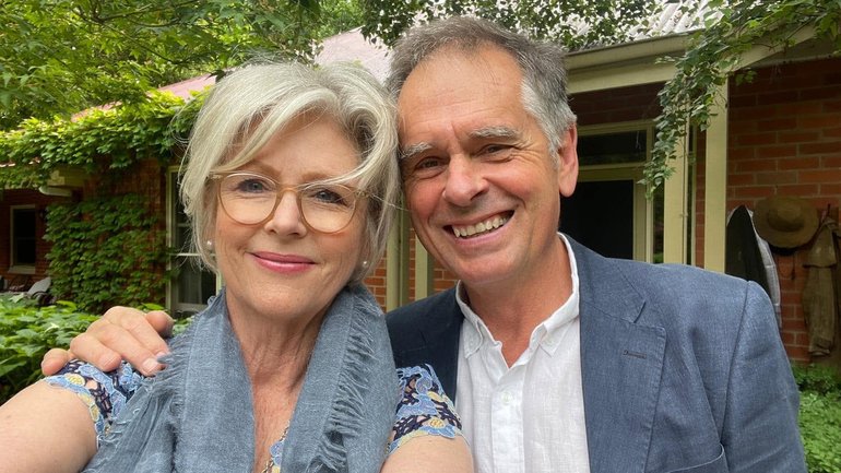 Indi MP Helen Haines with her husband Phil Haines pictured in 2024 Facebook