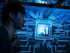 An interactive display featuring artificial intelligence in Guangzhou.