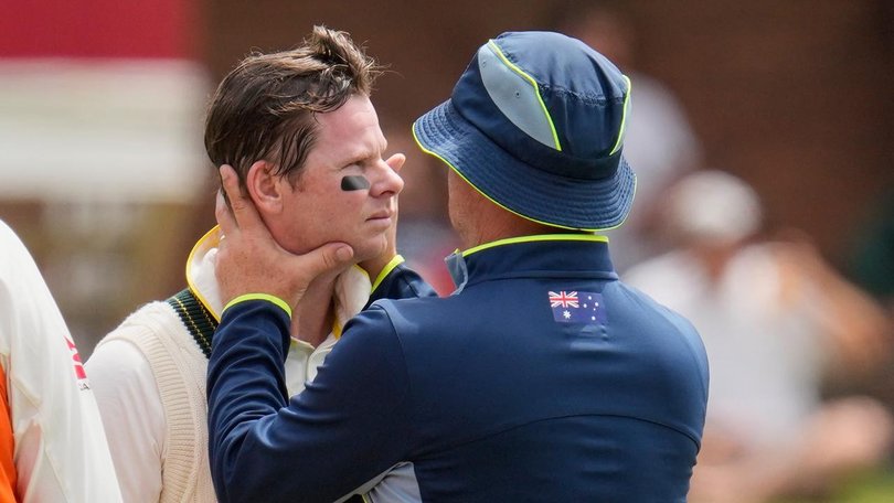 Steve Smith's neck stiffness won't stop him trying to save the day for Australia in Gqeberha. (AP PHOTO)