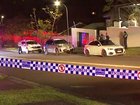 Masked intruders have stabbed a man in the yard of his Baulkham Hills home.