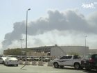 Two people were killed in Saudi Arabia after debris from a drone fell near an oil facility. (AP PHOTO)