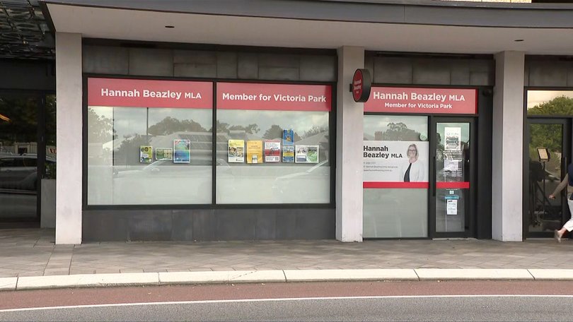 Office of Hannah Beazley MLA | Member for Victoria Park.
PICTURE: 7NEWS