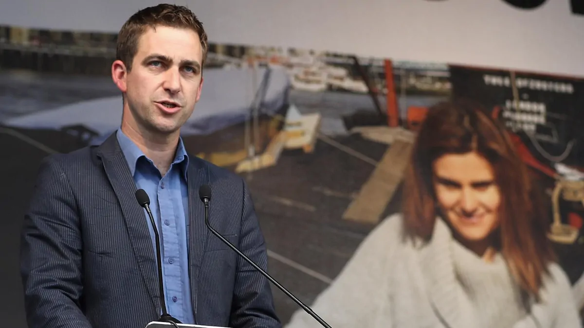 Protect your democracy says widow of murdered British MP