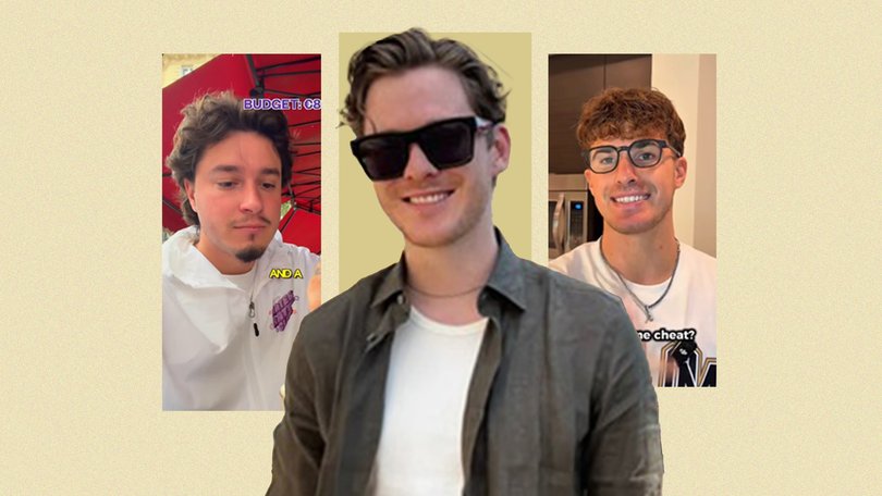Reilly Talent founder Taylor Reilly who represents influencers Thomas Sharpe and Adam Milardovic (insets).