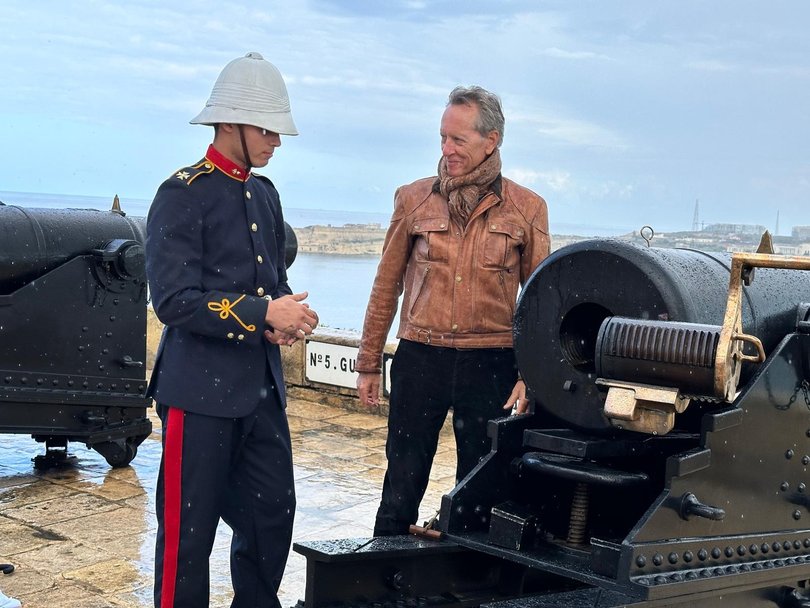 Richard E Grant is travelling the Med.