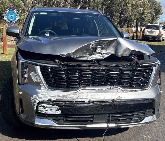 A 42-year-old Carey Park man has been charged after allegedly stealing a vehicle and ramming four police cars.