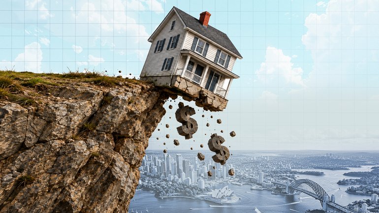 House prices are tipped to fall 14.1 per cent in Sydney.