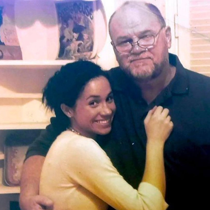 Meghan Markle with her dad Thomas Markle.