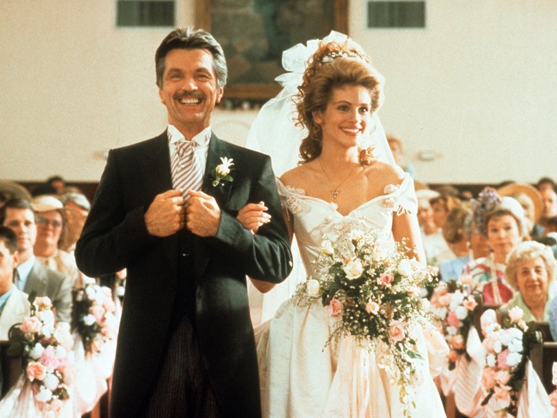 Tom Skerritt with Julia Roberts in Steel Magnolias.