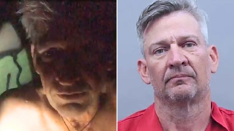 Michael Graf in the tunnels, and a Boulder City Police Department mug shot.