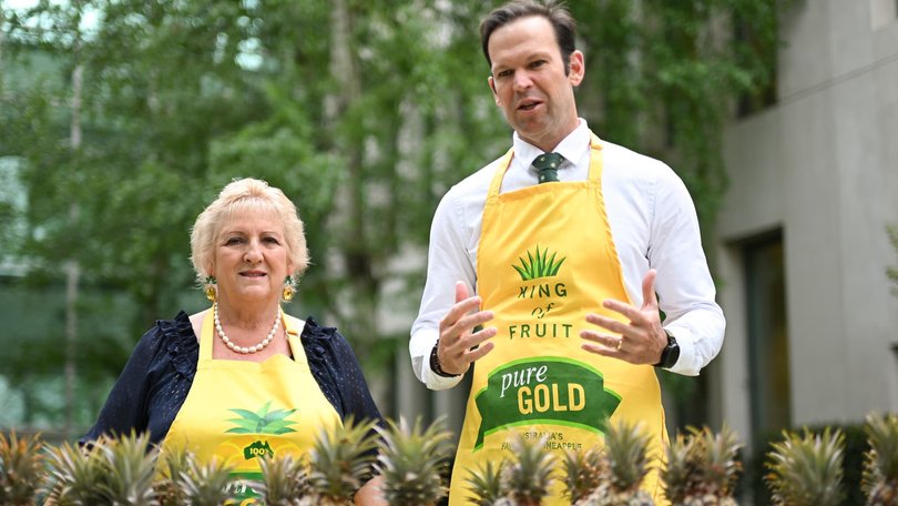 Michelle Landry with Nationals leader Matthew Canavan.