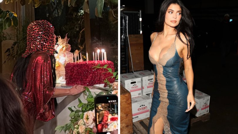 Kim Kardashian dons daring ensemble at 46th birthday dinner while brother Rob makes rare public appearance