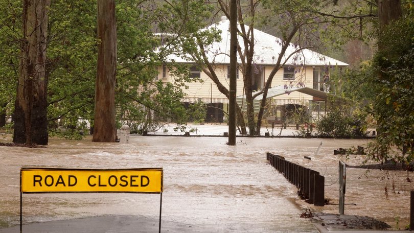 Shopping centres, schools and roads were closed during the weather event. Picture: Steve Pohlner