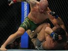 Alexander Volkanovski's punching power proved too much for previously unbeaten Movsar Evloev. (AP PHOTO)