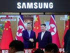 North Korean leader Kim Jong-un has visited President Xi Jinping in China. (AP PHOTO)
