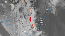 Line of severe storms threaten three Australian states.