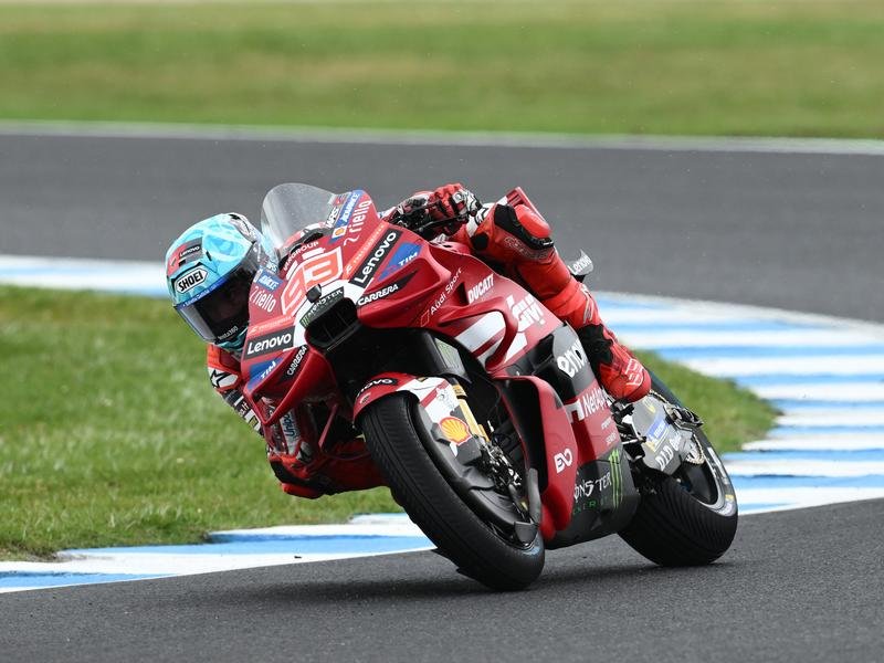 Spain’s Marc Marquez has sizzled in qualifying at the Australian MotoGP.