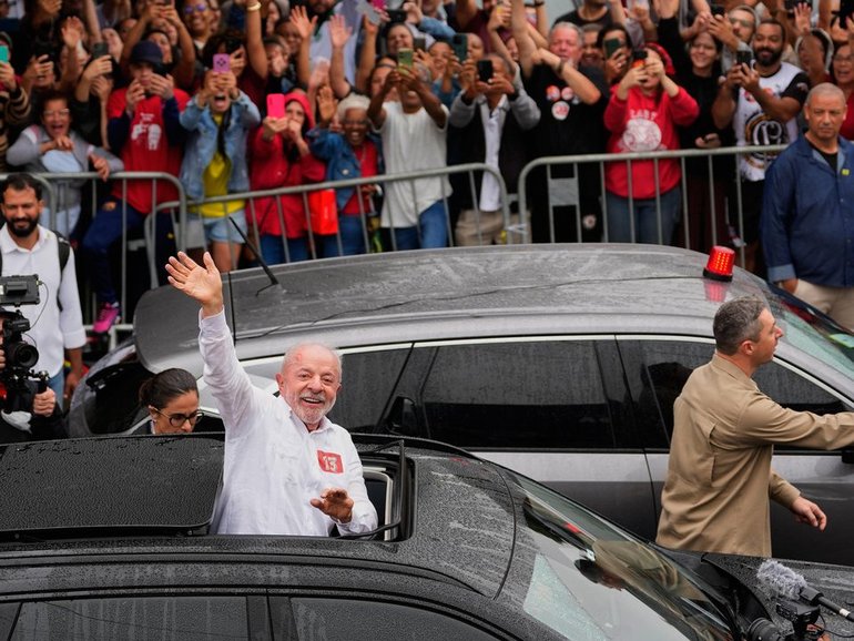 President Luiz Inacio Lula da Silva has won Brazil's presidential runoff. (AP PHOTO)