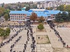 There were long lines outside polling stations as Serbians went to the ballot box on Sunday. 