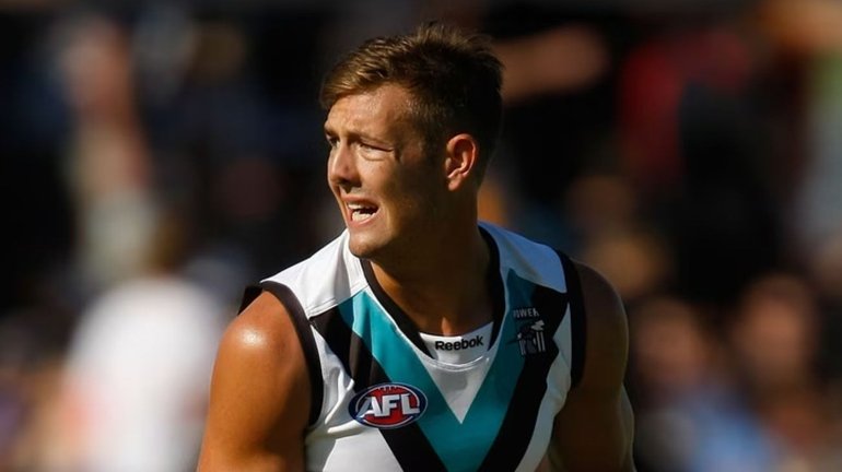 The AFL world is in shock following the ‘sudden’ death of former Port Adelaide player Daniel Stewart, aged 37