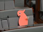  Helen Haines’ seat during Question Time.