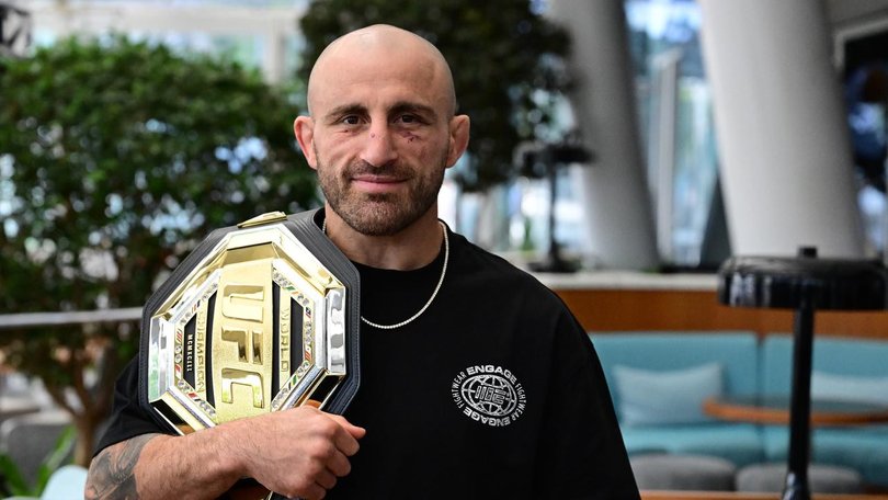 Alexander Volkanovski is still on top of the world after his record-extending ninth title fight win. (Dean Lewins/AAP PHOTOS)