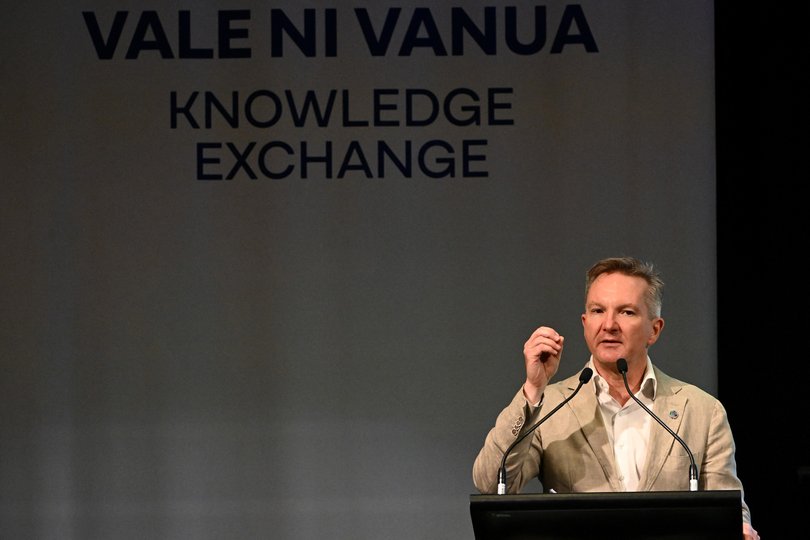 Chris Bowen, President of Negotiations for COP31 and Australian Minister for Climate and Energy (Photo by Saeed KHAN / AFP)