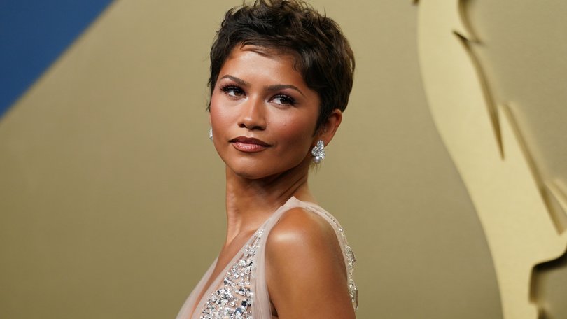 Zendaya arrives at the 78th Emmy Awards on Monday, Sept. 14, 2026, at the Peacock Theater in Los Angeles. (Photo by Richard Shotwell/Invision/AP)