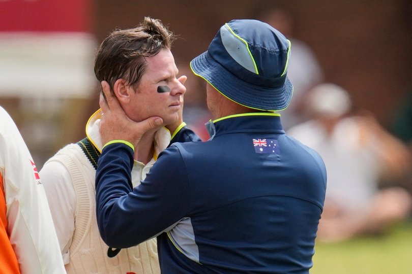 Smith battled with a neck injury in the second Test.