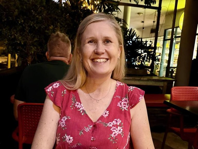 Frances Crawford's body was found near a ride-on lawnmower at the bottom of a retaining wall. (HANDOUT/QUEENSLAND POLICE SERVICE)