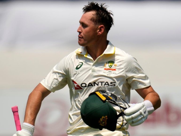 Australia are considering whether to stick with Marnus Labuschagne for the third Test, or axe him. (AP PHOTO)