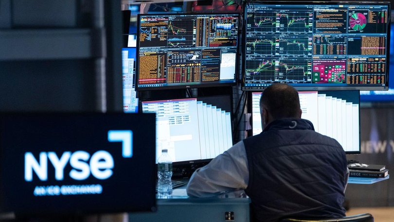 Stocks closed lower on Wall Street as more drops for big tech companies weighed on the market. (AP PHOTO)