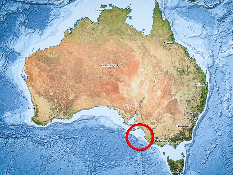 An earthquake has struck of the coast of Adelaide.