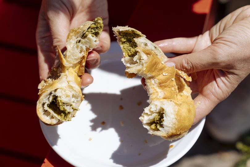 You can find medium-roast coffee and savoury boreka pastries at the Jewish-run Moonbean Coffee Co.