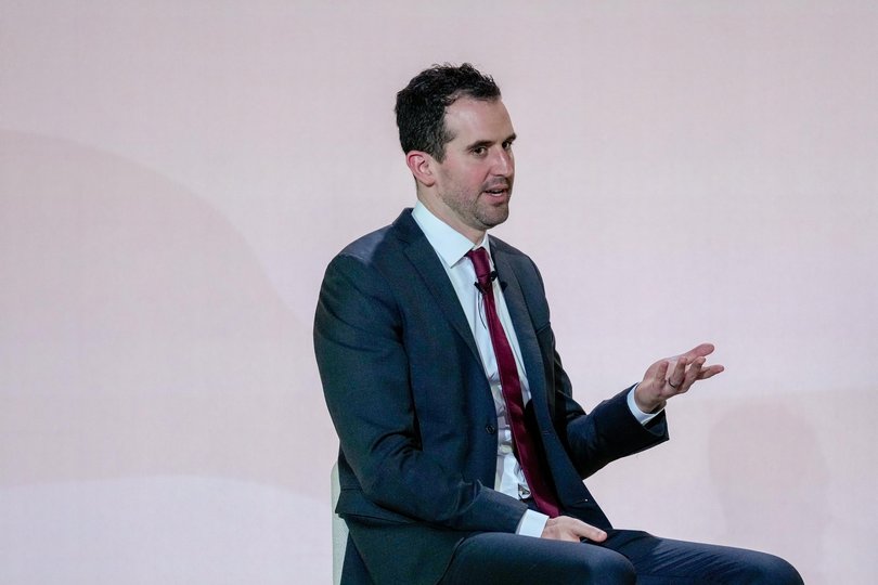 Tom Brown during the launch of America.gov in Washington on Sept. 29, 2026. The new website is designed to help Americans access federal information.