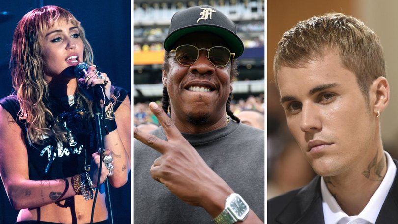 Before Jay-Z was confirmed to headline, Miley Cyrus and Justin Bieber were rumoured to be headline acts.