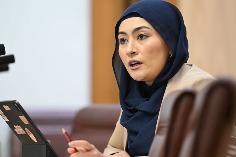 Senator Fatima Payman during the Budget Estimates on Tuesday.