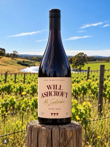 Will Ashcroft’s limited release Mr September pinot noir.