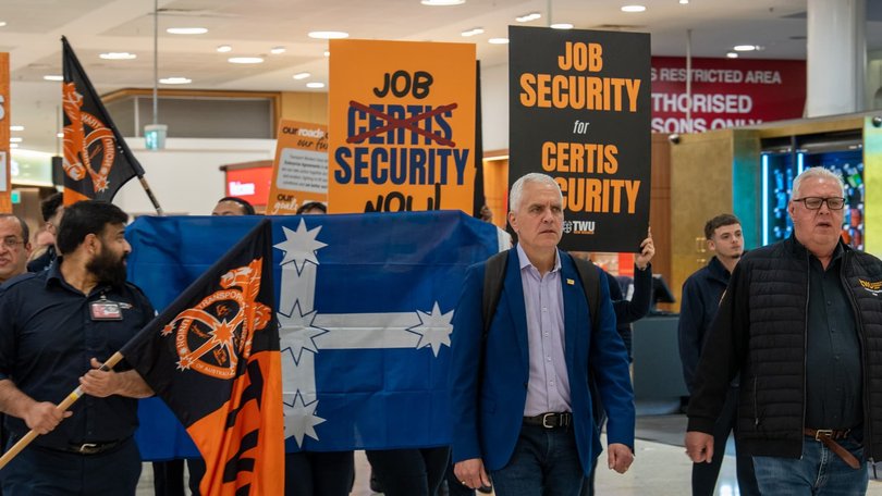 Qantas ground crews have walked off the job. Picture: NewsWire/ Handout