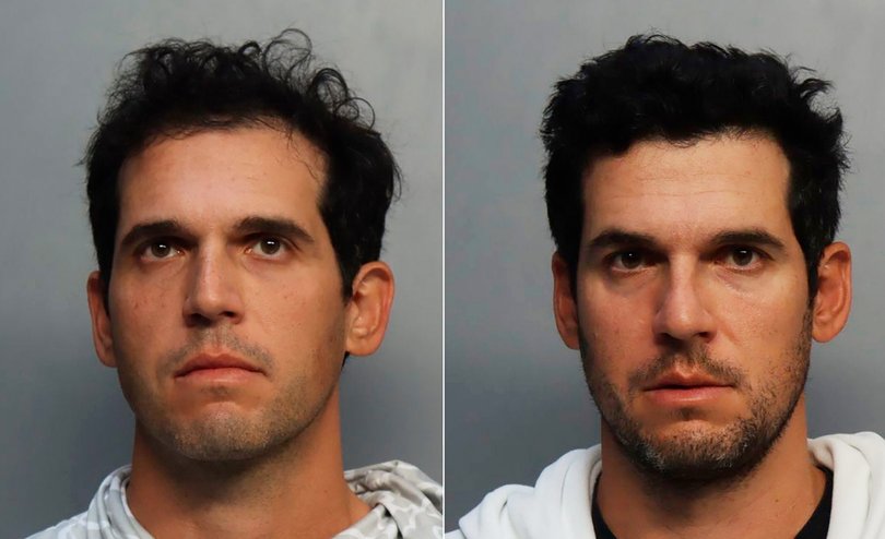 Alon and Oren Alexander pictured after being been charged with sex trafficking.