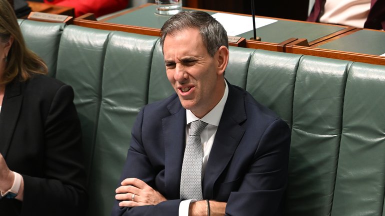 Treasurer Jim Chalmers during Question Time on Wednesday.