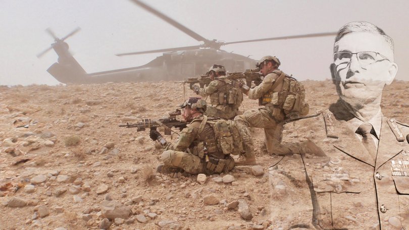 Three SAS soldiers in Afghanistan. Andy White