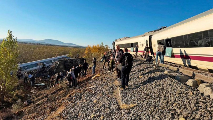 The two high-speed trains collided near Toledo in Spain on Wednesday morning.
