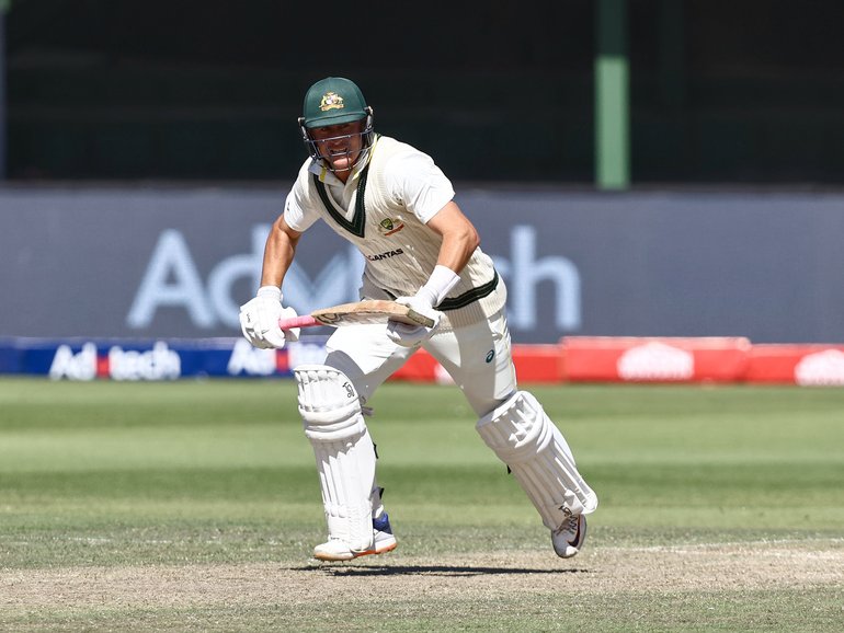Marnus Labuschagne was out for a duck.