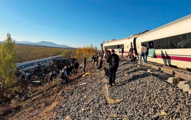 The two high-speed trains collided near Toledo in Spain on Wednesday morning.
