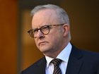 Australian Prime Minister Anthony Albanese speaks to the media during a press conference at Parliament House.