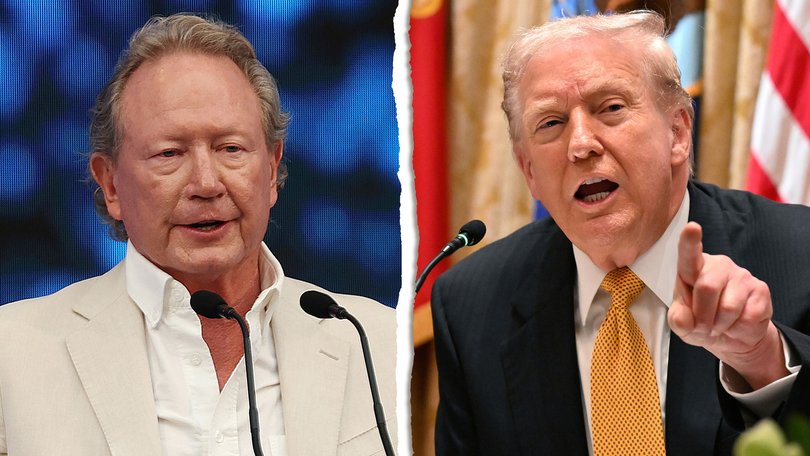 Fortescue founder Andrew Forrest has pinned the blame for the miner's share price partly on US President Donald Trump.