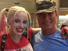 Margot Robbie with Australian actor and stuntman Richard Norton. Supplied