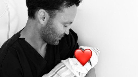 An AFL legend has shared a surprise baby announcement after keeping his partner’s pregnancy a secret.